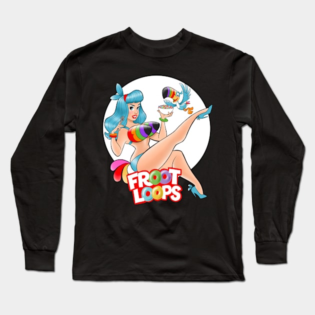 Fruity Pinup Long Sleeve T-Shirt by Becca Whitaker